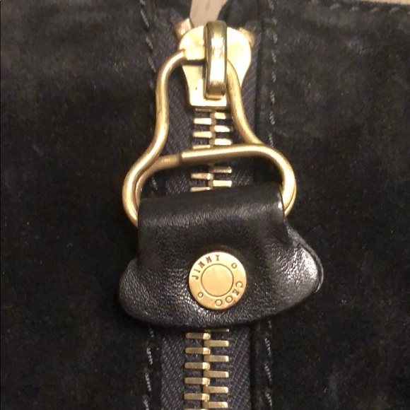 Jimmy Choo suede and leather handbag - Picture 2 of 8